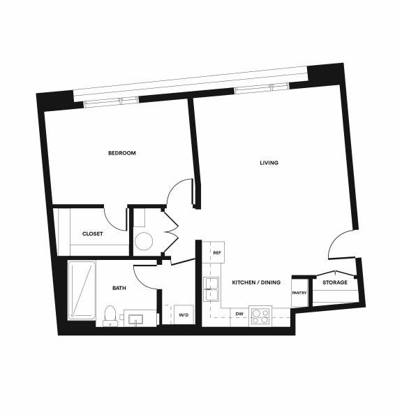 B2 Floorplan at Lucero Apartments in Phoenix