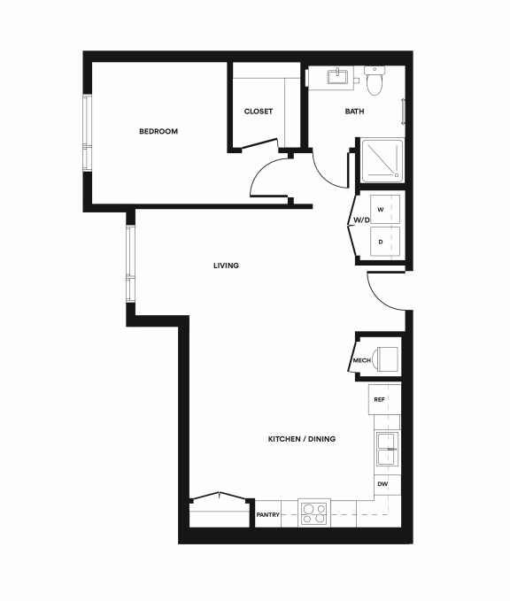 B4 Floorplan at Lucero Apartments in Phoenix