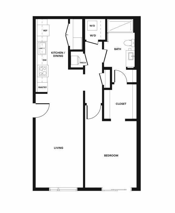 B5 Floorplan at Lucero Apartments in Phoenix