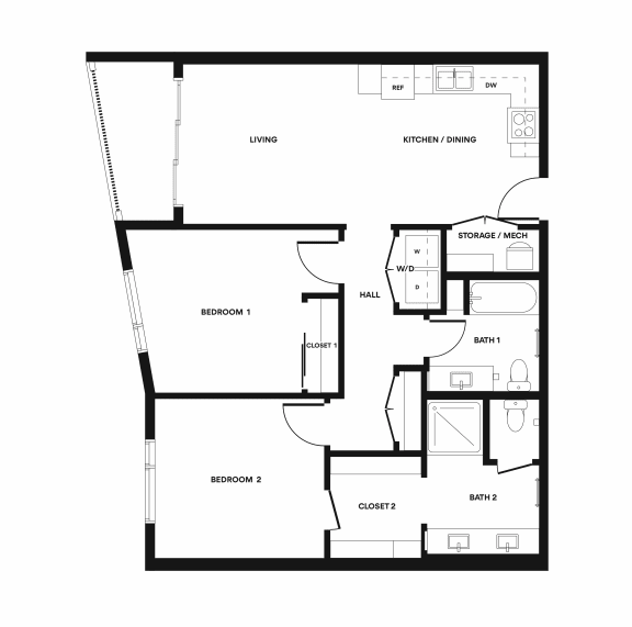 C2 Floorplan at Lucero Apartments in Phoenix