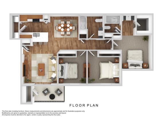 Four Hills Las Cruces New Mexico 3x2 Floorplan