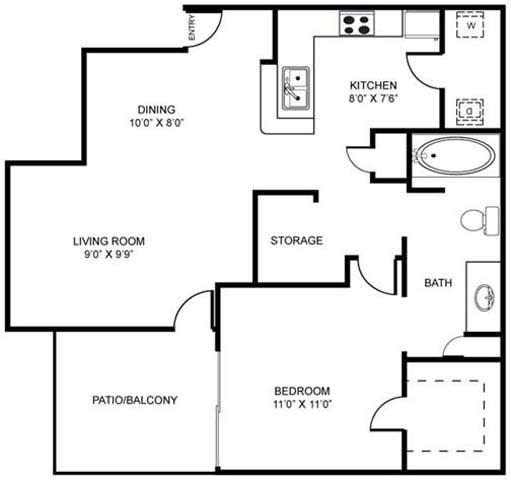 Floor Plans | Bear Canyon Apartments | Tucson, AZ