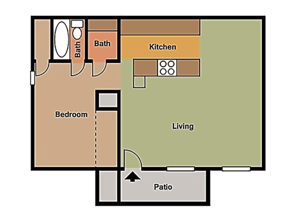 One Bedroom One Bath