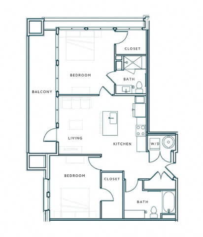A black and white image of a house floor plan.