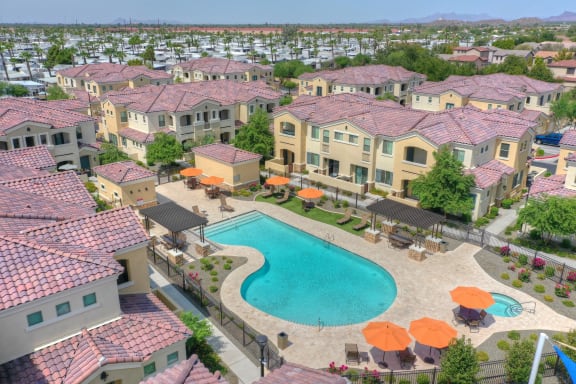 Second Pool at Bella Victoria Apartments in Mesa Arizona January 2021
