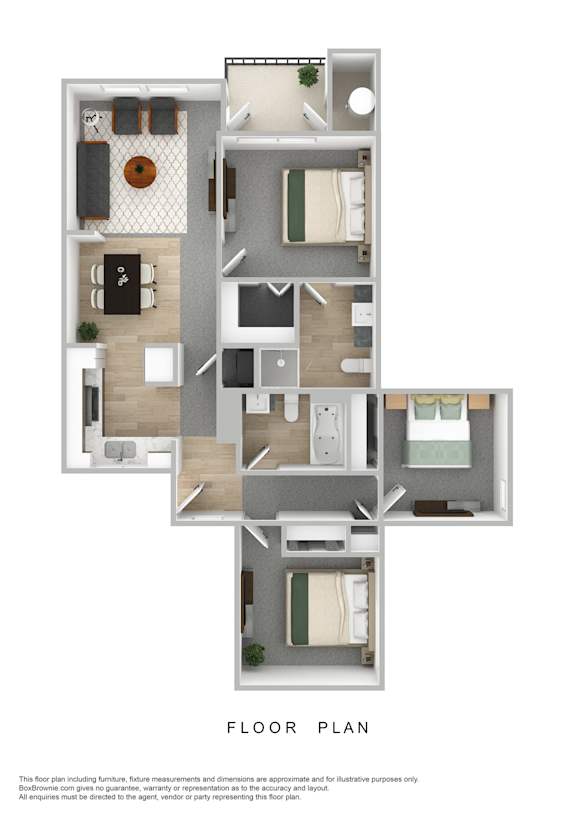 Unit C Copper Ridge Floorplan