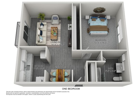 1 Bedroom Layout 1 Bedroom Layout at BAY SHORE APARTMENTS, EAST HAVEN, CT