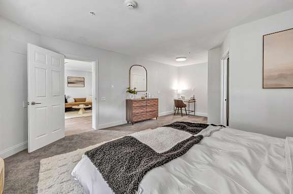 bedroom floor plan an in 3d