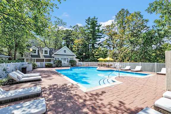 Pool With Lounge Chairs at Ardenwood Apartments, Connecticut