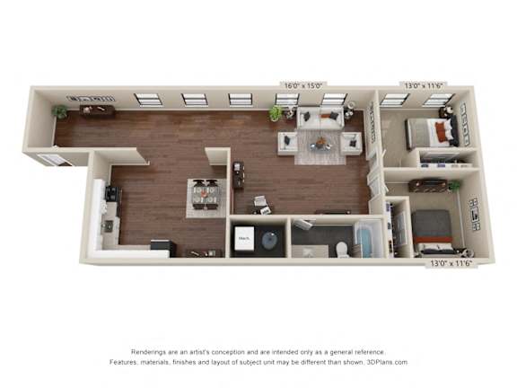 Classic 2 Bedroom Cape at Retro 511 Apartments, West Haven, Connecticut