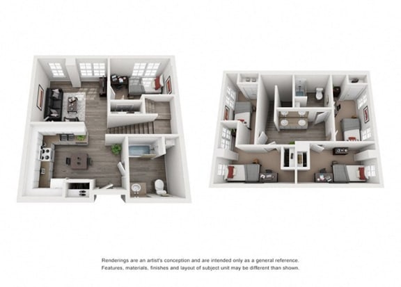 2 bedroom floor plan  the residences at sawmill estates apartments