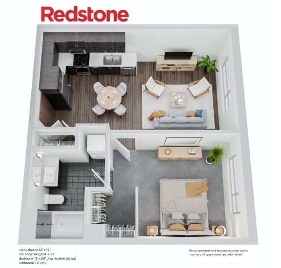 Floor Plan Apts 207, 407, 305, 505