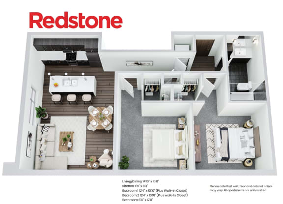 Floor Plan Apts 213, 301, 413, 501