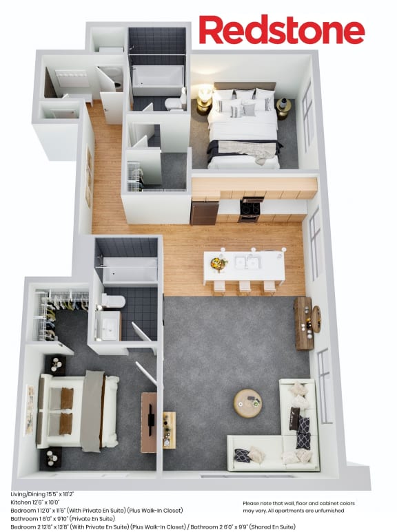 Floor Plan Apts 220, 300, 420, 500