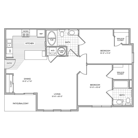 arlington park apartments floor plan c1