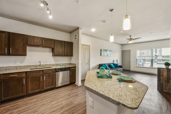 champions gate apartments kitchen with granite counter tops