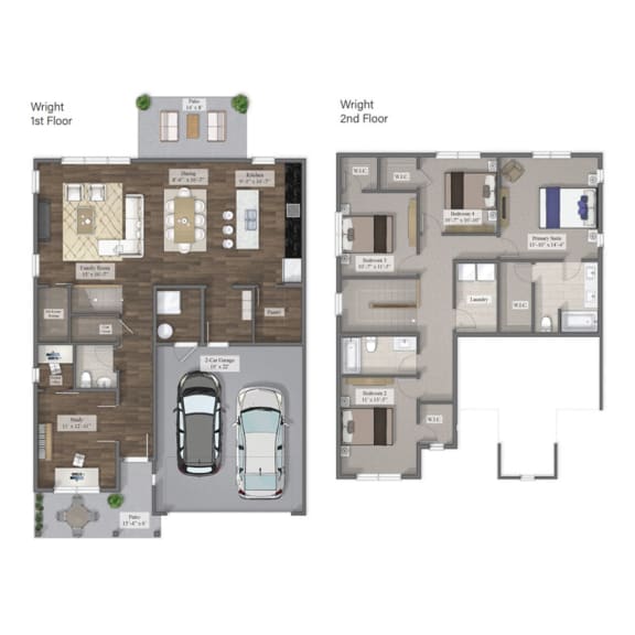 a floor plan of a house
