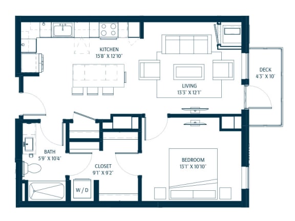Forte on the Park Minneapolis A6 Floor Plan