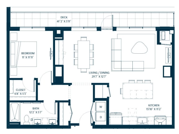 Forte on the Park Minneapolis AP4 Penthouse Floor Plan