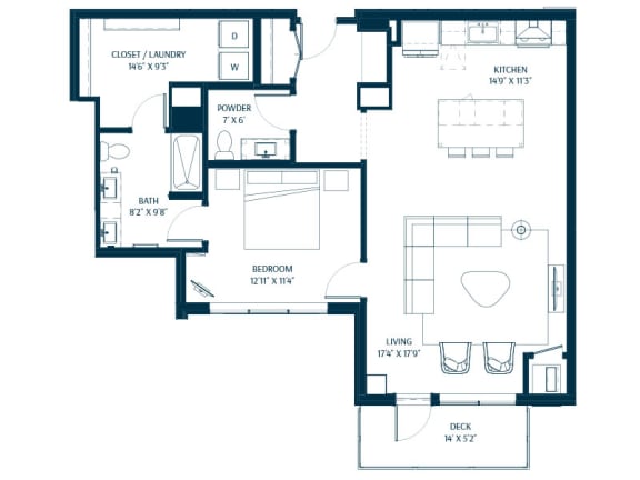 Forte on the Park Minneapolis AP5 Penthouse Floor Plan