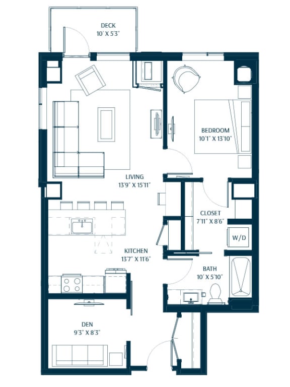 Forte on the Park Minneapolis B2 Floor Plan
