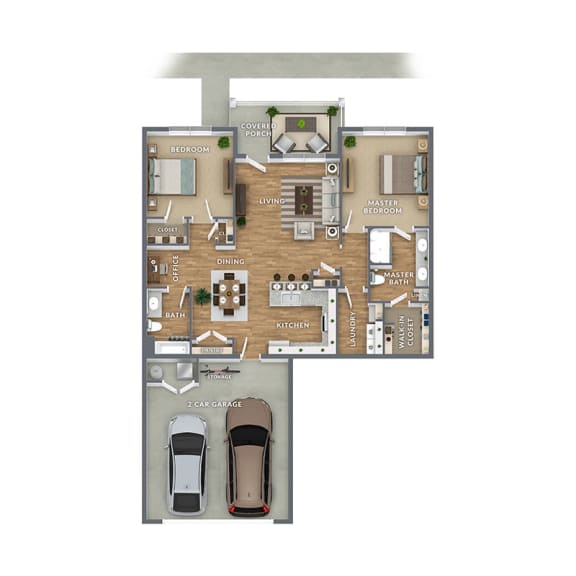 grand villas of clayton apartments floor plan c3