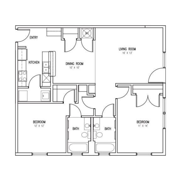 Floor Plans of Kings Landing in Creve Coeur, MO