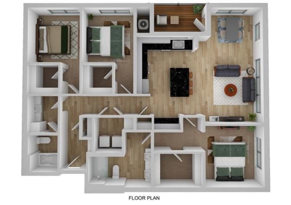 the isaac apartments rosevill mn unit d floorplan