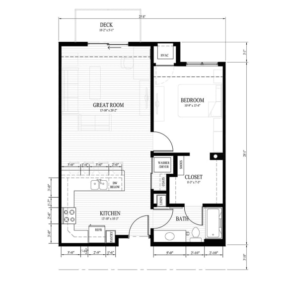 Floor Plan  the floor plan of the second level of the house showcasing the closet and the bedroom