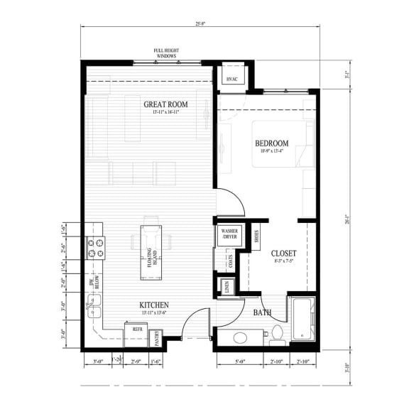 Floor Plan  a floor plan of a small house with a garage and a porch