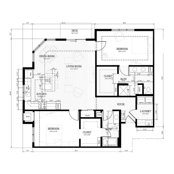 Floor Plan  a schematic floor plan of a house