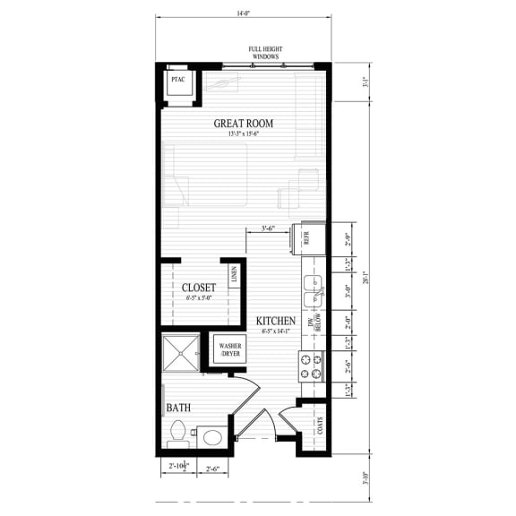 Floor Plan  a floor plan of a small house with a garage