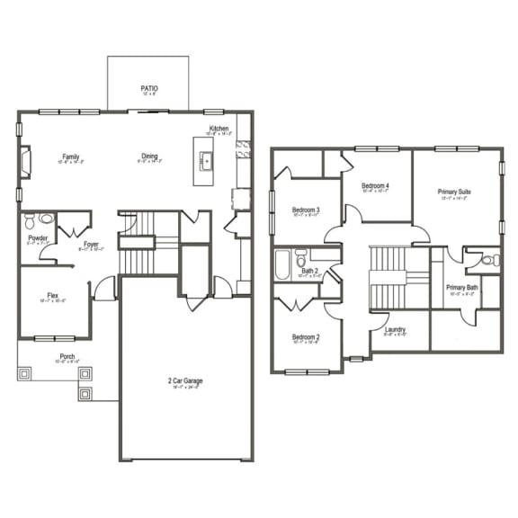 albertville mn single family home rental floor plan 4 bedroom 2.5 bath
