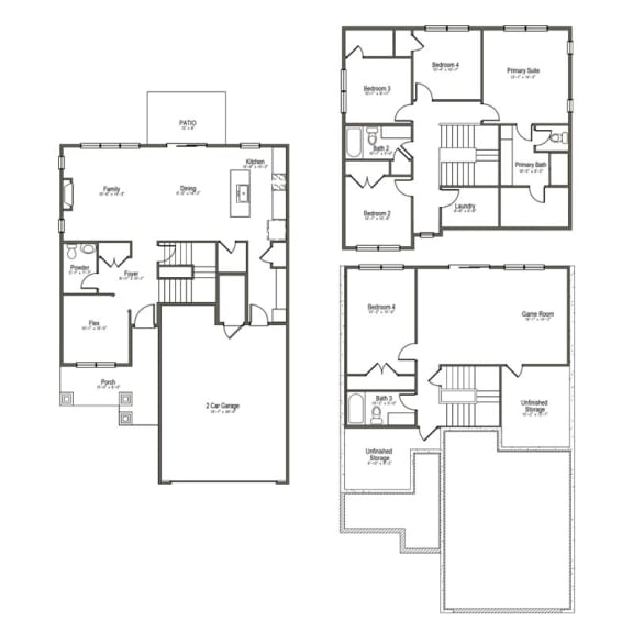 albertville mn single family home rental floor plan 5 bedroom 3.5 bath