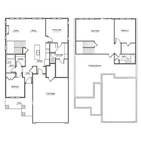 albertville mn single family home rental floor plan 3 bedroom 3 bath