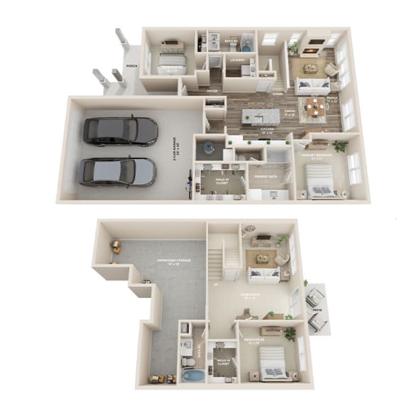 the preserve at albertville rental homes floor plan leland B