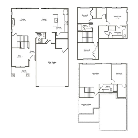 albertville mn single family home rental floor plan 4 bedroom 3.5 bath