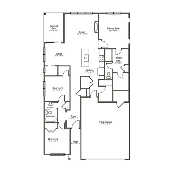 albertville mn single family home rental floor plan 3 bedroom 2 bath