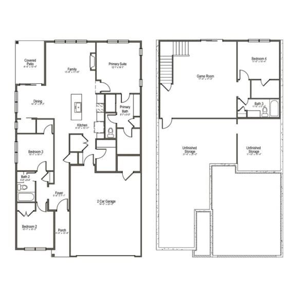 albertville mn single family home rental floor plan 4 bedroom 3 bath