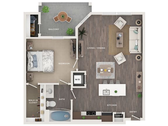 vista colina apartments floor plan unit a2
