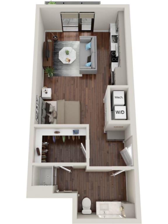 Waterford Bluffs Apartments S6HP Floor Plan