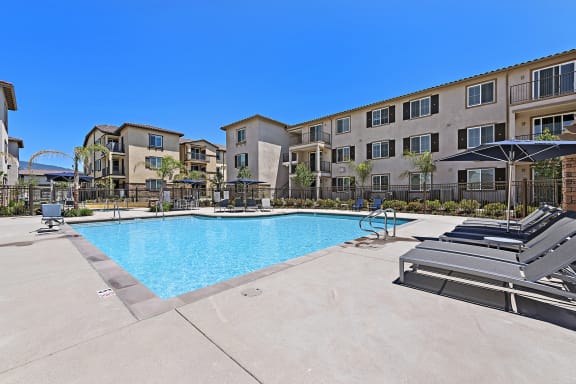 Pool Area at LEVANTE APARTMENT HOMES, California, 92335