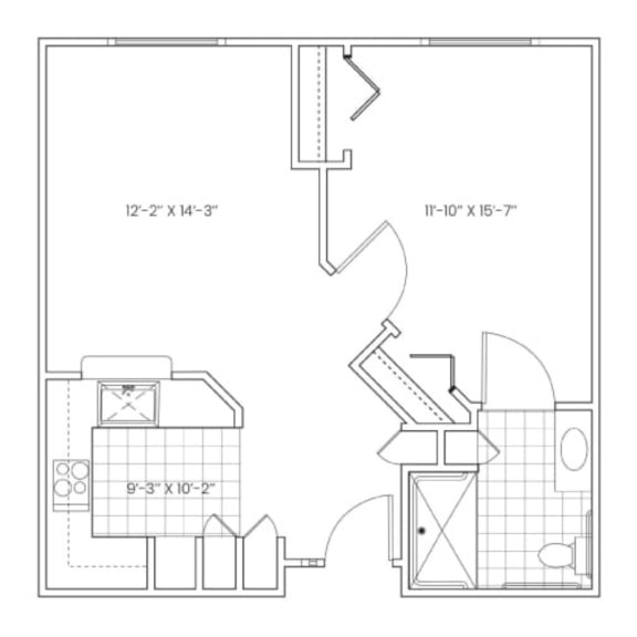 lower level floor plan  apartments the mille brooks building