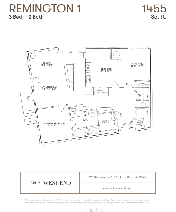 a floor plan of a unit with a bedroom and a bathroom