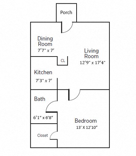  Floor Plan One Bedroom