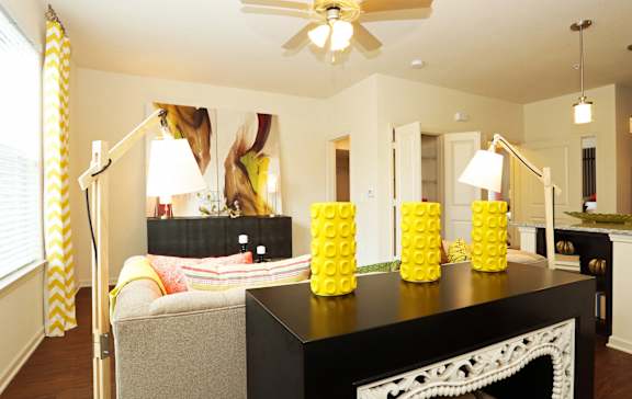 Living Room With Kitchen at Tattersall Chesapeake, Chesapeake, Virginia