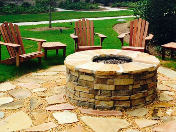 Brick Firepit at Tattersall Chesapeake, Chesapeake, VA, 23322