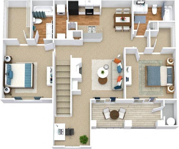 Floor Plan  Avenues of Inverness Apartment Homes Birmingham Alabama