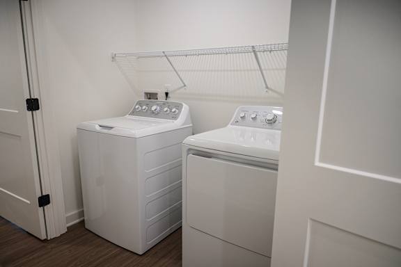 full size washer and dryer at West Row Apartments and Townhomes in Birmingham, AL