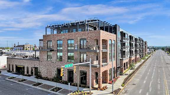 Downtown View of Midrise Artisan Flats Apartments in Birmingham, AL